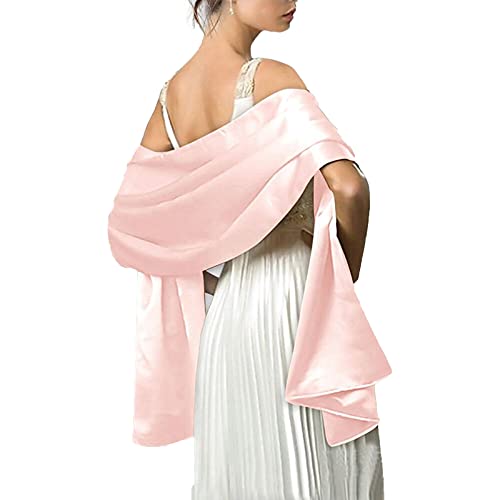 Satin Bridal Bridesmaid Wedding/Prom Shawl/Stole/Wrap/Bolero/Pashminas/Cover Up