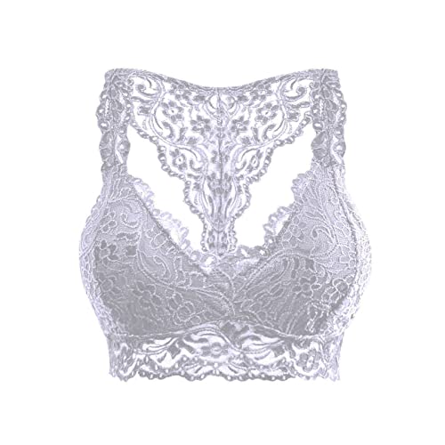 DUHGBNE Brasier de control de encaje sexy de cobertura completa para mujer, brasier de control...