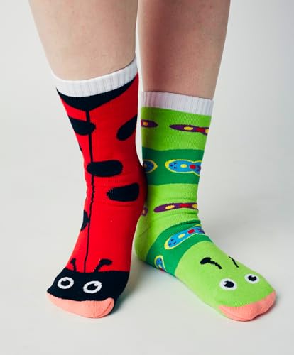 Pals Cool Outdoor Mismatched Animals Adult Socks, Durable & Cozy Pairs for Men and Women, Funny, Crazy, & Funky, 1 Pair2