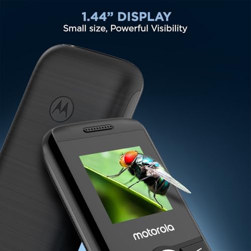 Image of Motorola All-New A100 Single Sim keypad Phone | 2 Years Replacement | Long Lasting Battery | Loud Sound | Wireless FM | (Black)