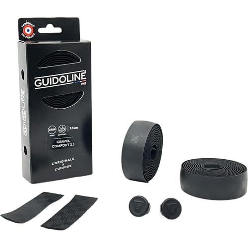 Guidoline Velox Gravel Confort 2,5mm noir contre les vibrations