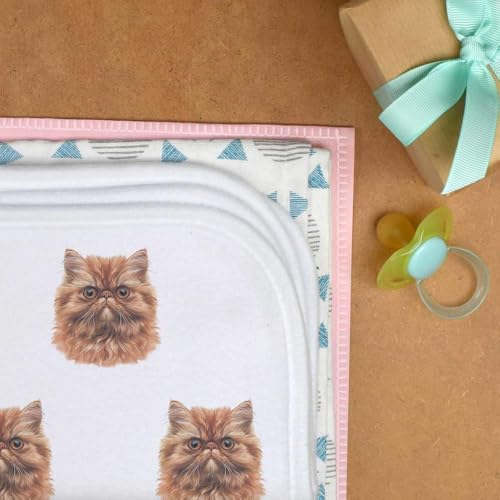 Azeeda 'Persian Cat Front View' Baby Burp/Wash Cloth (BC00028656)3
