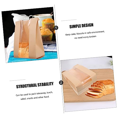 Papel kraft para envolver pan horneado COHEALI en bolsa de obsequio resistente a grasa 7