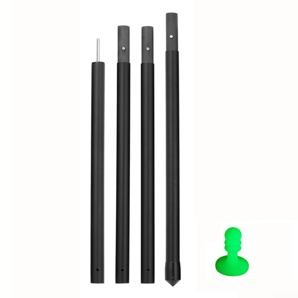 Varillas de lona de fibra de carbono ajustables, lonas de repuesto ligeras y fuertes para acampar y actividades al aire libre (2,9 m)