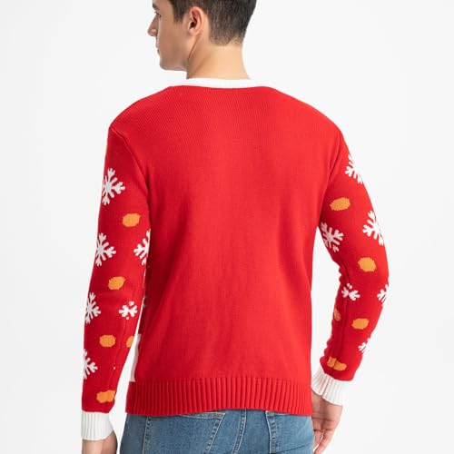 MGparty Light-Up Snowman Christmas Sweater for Men and Women - Image 6