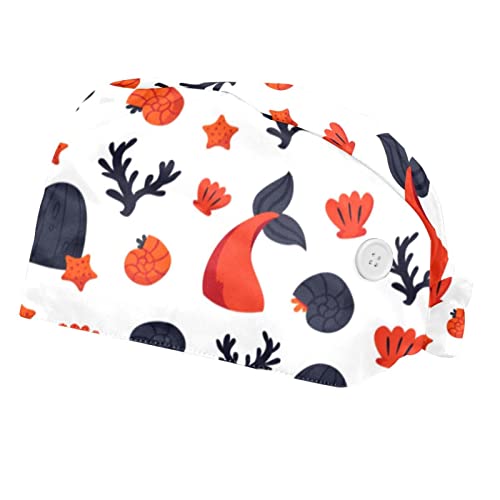 Casquettes de travail ajustables JDEZ avec boutons latéraux et bandeau anti-sueur