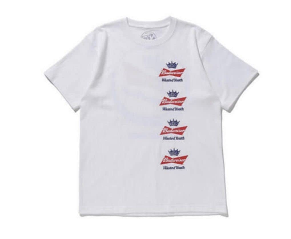 Amazon.co.jp: Wasted Youth Budweiser VERDY コラボ Tシャツ Lサイズ  