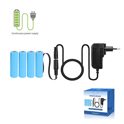 LANMU Adaptateur de Puissance AA Battery Eliminator (6VDC Remplacez 4 AA)