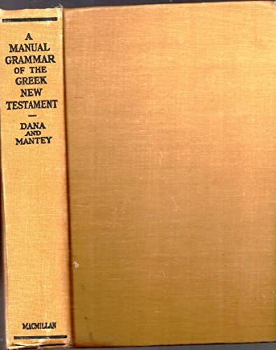 1953 MANUAL GRAMMAR OF THE GREEK NEW TESTAMENT BIBLE CHARTS