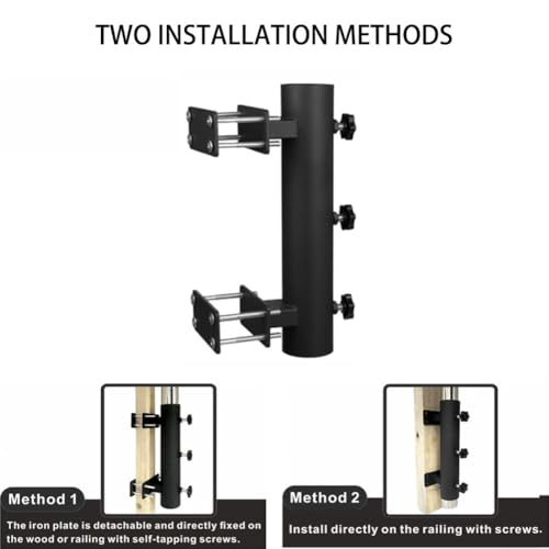 Clip de fixation pour parasol de balustrade à double serrage ultra stable - 8