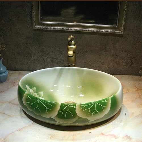 Lavabo carré ovale en céramique anti-éclaboussures avec accessoires - 6