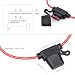WEKON 5pcs Portafusibles para Coche, Fusible Plano para Coche, Portafusibles Impermeable, Soporte...