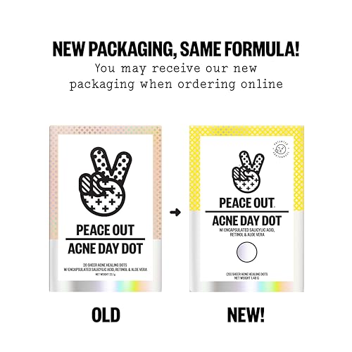 PEACE OUT Acne Day Dot Sheer Hydrocolloid Pimple Patches (20 count) — view 2