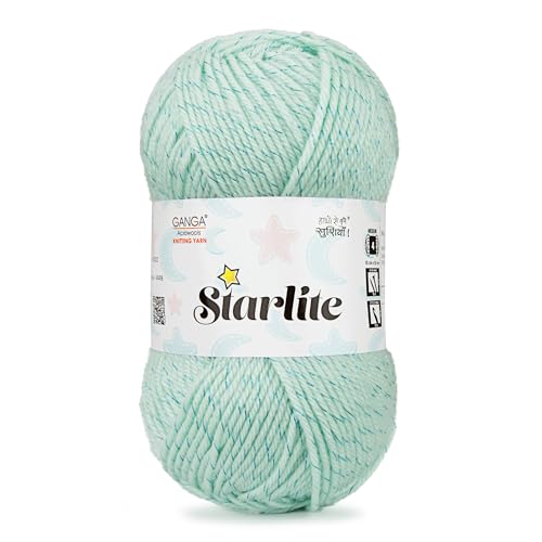 Image of Starlite, 99% Anti Pill Yarn 1% Metal, Hand Knitting Yarn OEKOTEX CLASS1 Certified (AStar@9 - Aqua Blue)