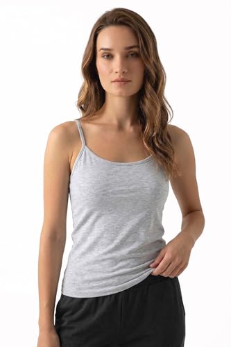 Image of Van Heusen Women's Everyday Cotton Cami | Relaxed Fit | Anti‑Bacterial Tech | Keeps You Dry and Fresh | Sweat Absorbent | Spaghetti Camisole | Color Fresh | Stays 11203|Available in Pack of 1 & 2
