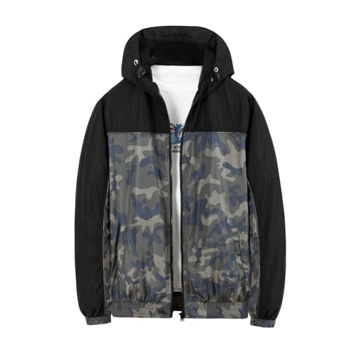 Image of MADHERO Mens Windbreaker Jacket Lightweight 90s Retro Wind Breakers