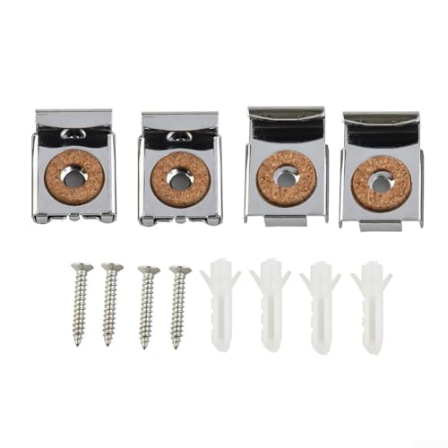 Chrome Mirror Wall Mounting Kit for Frameless Glass Mirrors –