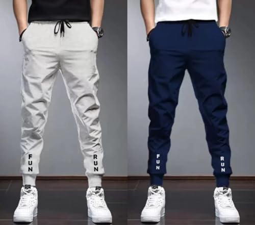 Image of Men's Track Pant | Sweatpants for Men | Trouser,Lower, Pajama (Sports | Gym | Yoga) - Regular Fit with Two Side Zipper Pockets L19 FR