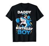 famiglia abbinata a tema squalo oceano del papà del compleanno maglietta
