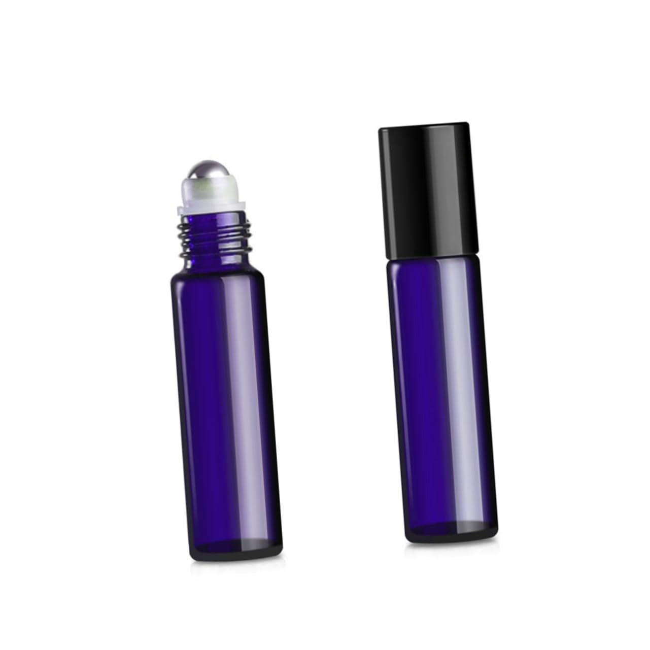 CALLARON Set 24 Pezzi Flaconi a Rullo in Vetro Blu 5ml Ricaricabili