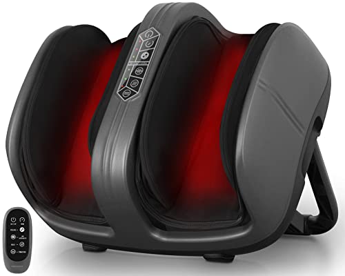 Medcursor Shiatsu-Fußmassagegerät mit Wärme, Beinmassagegerät für Kreislauf, Entspannung mit drahtloser Fernbedienung, tiefes Kneten, Rollen, Luftdruck zur Linderung von Müdigkeit, Heimbürogebrauch Cover