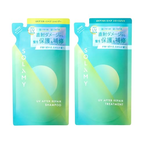 I-ne SOLAMY UV�A�t�^�[���y�A �l�փZ�b�g �V�����v�[ 420ml + �g���[�g�����g 420ml