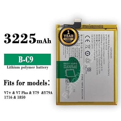 Image of B-C9 Battery for Vivo V7 Plus / Y79 / Y79A /1716 /1850 Battery with 1 Year Warranty **** (D047)