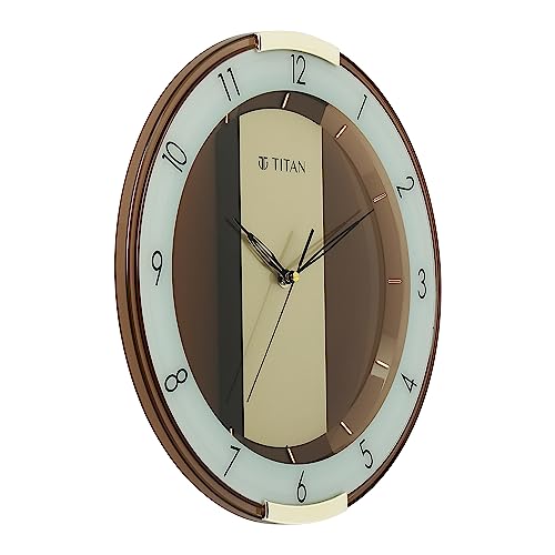 Titan Store Titan Contemporary Brown Wall Clock - Image 4
