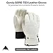 Burton Women's Gore-TEX Leather Gondy Gloves, Stout White, L