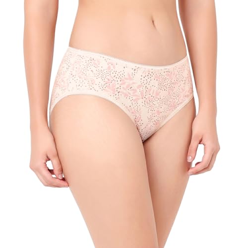 Image of juliet Cotton Hipster Premium Panties Set of 5 Full Coverage Stretchable Fabric