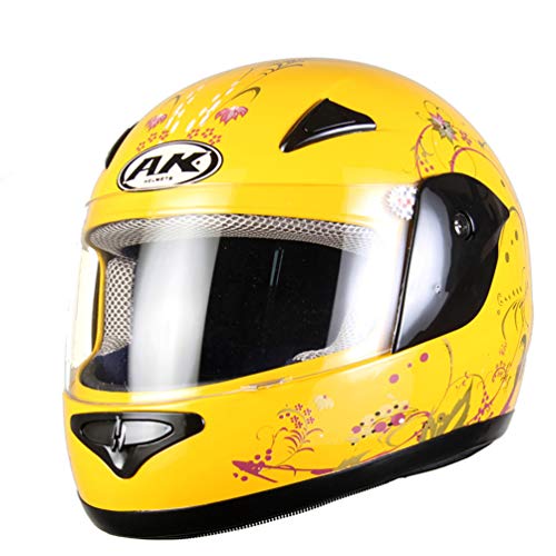 Qianliuk 906 Mujer Full Face Moto Casco otoño Invierno antifog Moto Casco con Calentador de Cuello Gorras de Seguridad para Four Seasons M 56-60cm