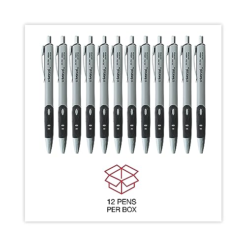 Bolígrafo retráctil roller gel Universal 39710, tinta negra, punto medio, docena miniatura 4