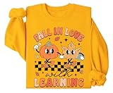 Photo Gallery autunno camicie per le donne fall in love with learning felpa divertente retro autunno zucca insegnante pullover con cappuccio, giallo, xxl Photo Gallery autunno camicie per le donne fall in love with learning felpa divertente retro autunno zucca insegnante pullover con cappuccio, giallo, xxl