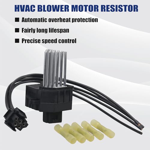 Image of AITKEN AC Blower Motor Resistor with Plug Harness Replacement Kit for BMW 3 Series 5 Series X3 X5 1995-2007, Range Rover Replace #64116929540 JGO000021.