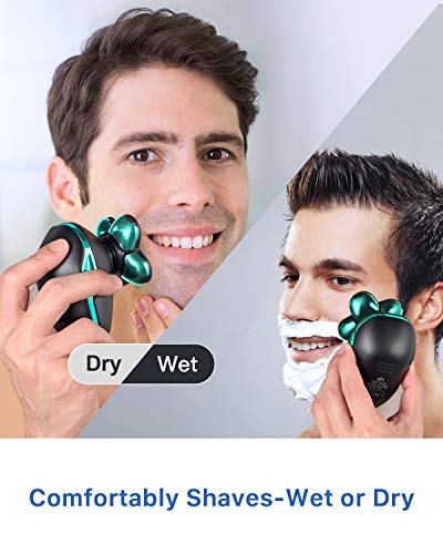 OriHea Electric Shavers for Men, 5 in 1 Head Razors for Bald Head, Hair Clippers Beard Nose Hair Trimmers and Grooming Kit, Fast-Charging LED Display Waterproof Shaver - Thumbnail 4