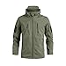 Men Tactical Jacket Waterproof Softshell Fleece Lined Hooded Coats Outdoor Hiking Windbreaker Military Winter Jackets