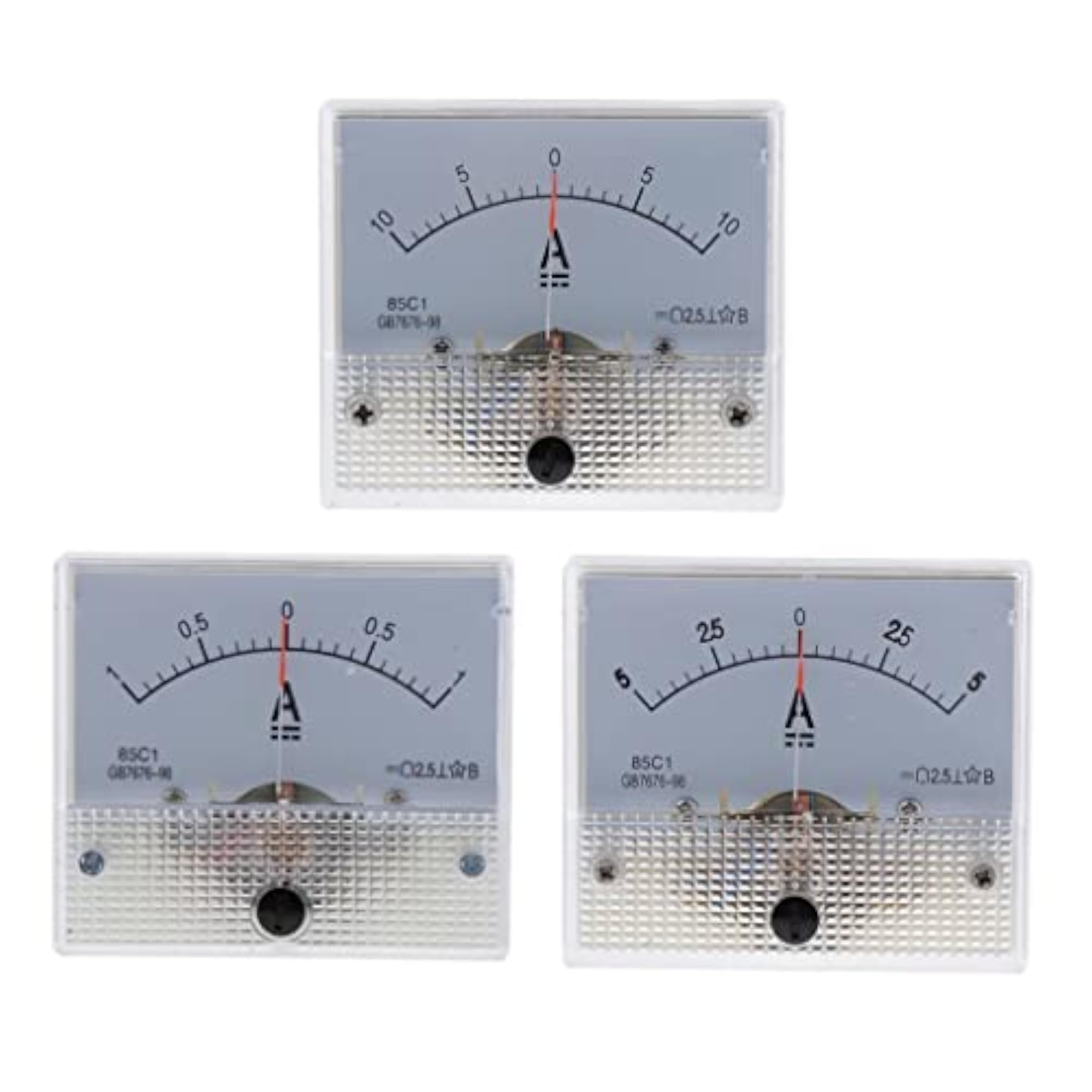 DC Ammeter Analog Panel Meter Amp Meter Current Gauge 85C1 0-1A