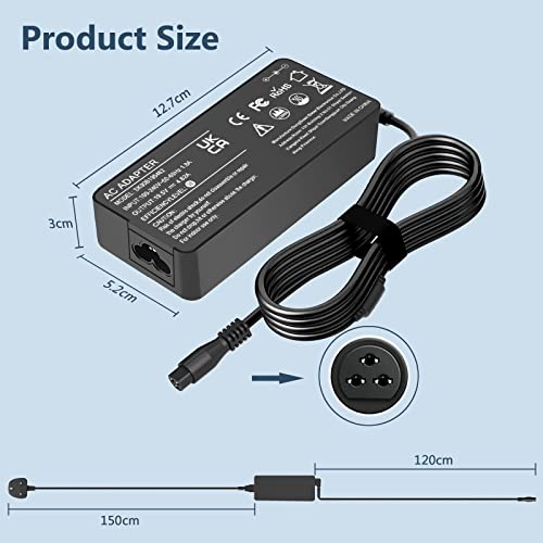 LTBSTOYE 90W Universal Laptop Charger Compatible with HP Lenovo Dell Acer Asus Toshiba Geteway Samsung IBM Fujitsu Notebook Ultrabook Chromebook Computer Charger AC Adapter Power Cord with 16 Tips