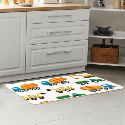 Alfombrillas de cocina de camiones con base absorbente para pasillo y hogar 7
