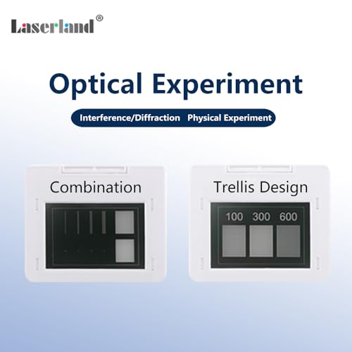 Image of Double-Slit Experiment Single Slit Double Slits Combination Trellis Design Optics Elements Interference Diffraction Grating Sheet Optical Physical Experiment Kit