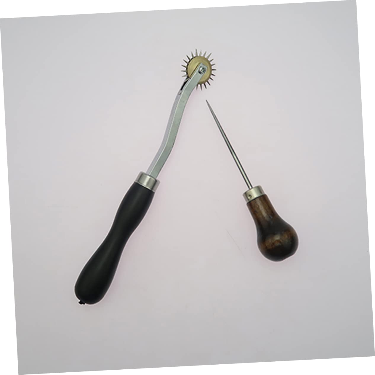 SEWACC Essential Sewing Tool Set Overstitch Wheel Scratching Wheel Spacer Holes Maker for Leather Craftwork