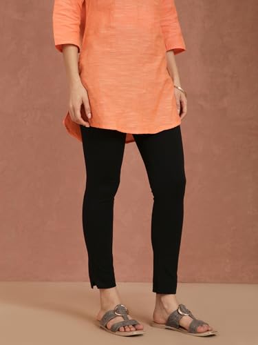 Image of TWIN BIRDS Women Cotton Blend Kurti Pants | Sleek Ethnic Daily Trousers