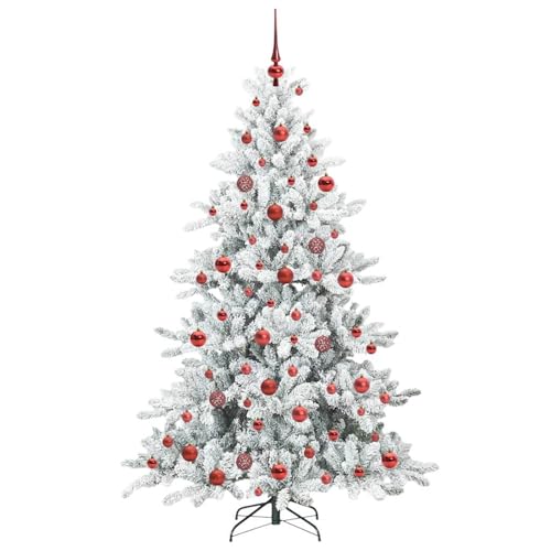 Árbol de Navidad artificial Tidyard de 180 cm con luces LED regulables y montaje rápido 5