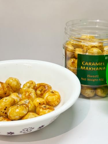 Image of SuPoshtik Caramel Makhana Sweet Fox Nuts, 40g, Healthy Snack,