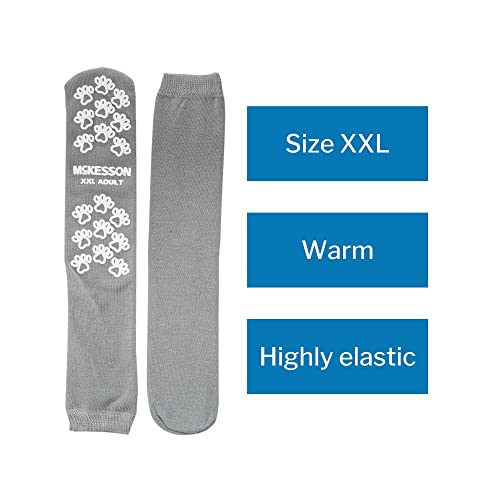 McKesson Performance Terry Slipper XXLarge Adult Grey - 1 Pair - Model 40-38002