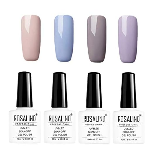 ROSALIND gel esmalte de uñas serie gris 4pcs 10ml Gel UV barniz semipermanente para manicura