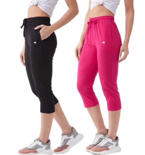Image of Modeve Women Solid Cotton Blend Capri for summer|| Summer Wear