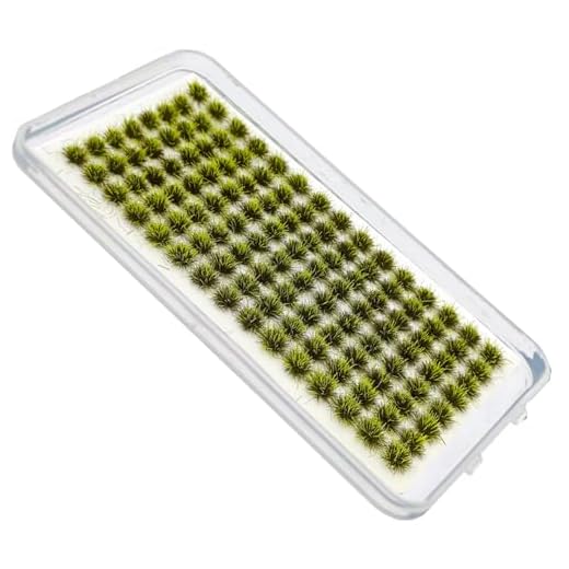RXKFIGX 120 PCS Mechones de Hierba Mini Mechones Modelo de Terreno Modelo de mechón Hierba Estática Hierba Escenografía Modelo para la decoración de DIY Terreno Tren y paisajes ferroviarios