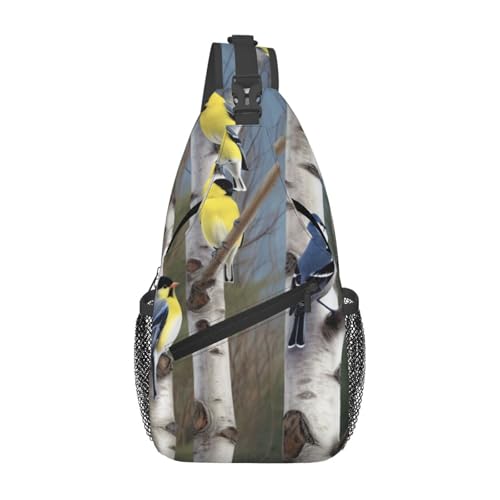 Sac à bandoulière amusant oiseaux idéal pour sorties et voyages