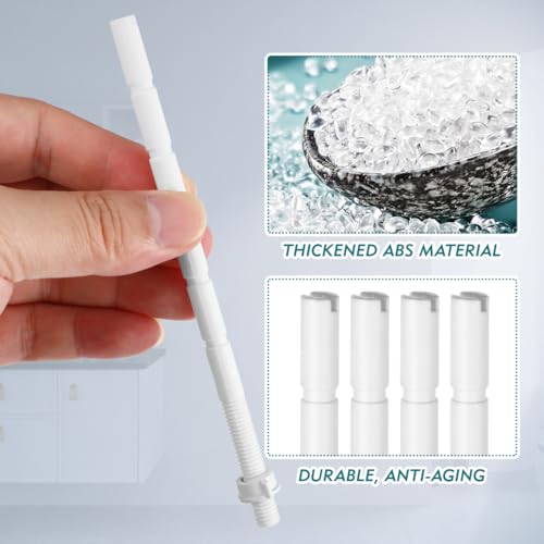Image of UKCOCO Toilet Tank Button Rods Replacement 10Pcs Adjustable Flush Rods for Bathroom Toilet Water Tank Push Button Accessories 5.98 Inch